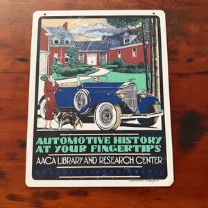 Hershey PA 1999 Fall AACA CAR Show Metal Sign Tom Houtz Limited Edition 11 x 14”